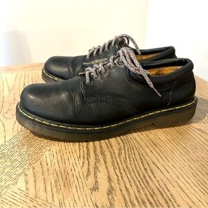 Doc Dr Martens 8053 Crazy Horse Black Leather Oxford Derby Gaucho Shoes Men's 13